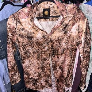 Gold Plantini Button Up Shirt